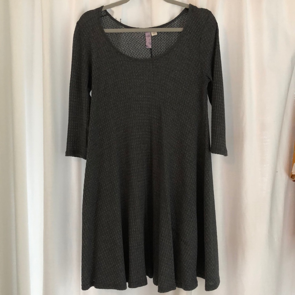 Grey 3/4 sleeved dress